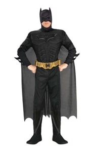 LICENSED THE DARK KNIGHT BATMAN DELUXE MUSCLE CHEST ADULT MENS HALLOWEEN COSTUME - Picture 1 of 1