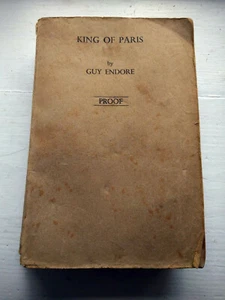 Book Proof of King of Paris A Novel by Guy Endore 1956 Based on Alexandre Dumas - Picture 1 of 9