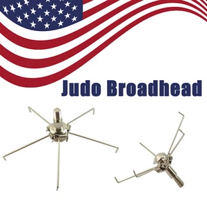 12PK Archery Broadhead Hunting Small Animal Game Judo Arrow Point Set 100 Grain - Picture 1 of 6