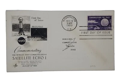 1960 Commemorating The World's First Communications Satellite Echo Postal Cover - Image 1 of 4