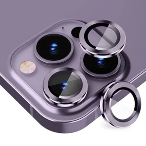 3PCS Camera Lens Protector For iPhone 14 13 Pro Max Metal Ring Protector Glass  - Picture 1 of 20