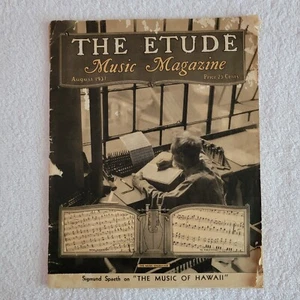 THE ETUDE MUSIC MAGAZINE AUGUST 1937 - Picture 1 of 10