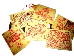 sketches 6 on wood for electric pen PEN NOT INCLUDED 4 (4x3.5) 2 (4x4) (B) - Picture 1 of 2