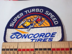 Concorde Tires Super Turbo Speed Racing Patch , Vintage Patch - Picture 1 of 3