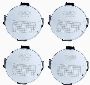 4X WHEEL CENTER CAPS CAP 81MM Silver Chrome For PAJERO MONTERO MK3 MR992254 - Picture 1 of 1