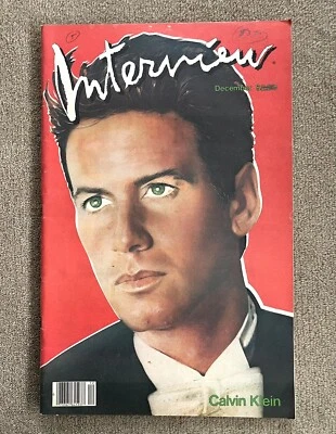 Interview December 1982 Calvin Klein magazine Andy Warhol vintage Rare - Image 1 of 4