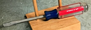 Vintage Craftsman 1/4" Flat Slotted Screwdriver 8 1/4" Long 41583 H WF USA Ball - Picture 1 of 9