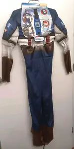 Marvel Captain America The Winter Soldier Muscle Boys Costume Large 10-12 NEW!! - Picture 1 of 19