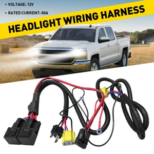 H4 LED Headlight Wiring Relay Harness Bright Intensifier Cable AU For 9003 H4458 - Picture 1 of 12