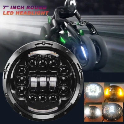 For SUZUKI SV650 Motorcycle 7" inch Projector Led Headlight with Turn Signal DRL Foto 1 de 4
