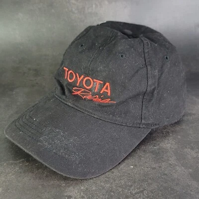 Gorra de béisbol bordada con correa trasera de gancho y bucle negra Toyota Racing Foto 1 de 4
