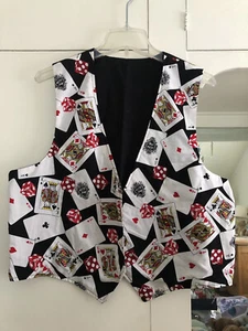 Card Player’s Must Have Vest size M-L Unisex Handmade Lined!! Never Worn!! - Picture 1 of 12