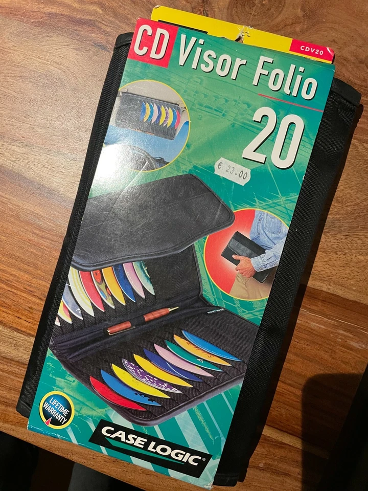 CD WALLET PORTA CD CASE LOGIC CD VISOR FOLIO CDV20 CAPACITA' 20 CD/DVD BRAND NEW - Immagine 1 di 1