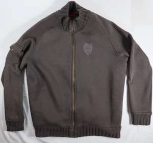 Men’s Ducati Faded Black/Grey Zip Up Cotton Sweater L/XL? See Measurements - Picture 1 of 15