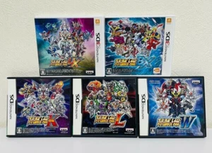 Lot 5 Super Robot Wars K W L UX BX set Nintendo DS 3DS Japan Version Tested - Picture 1 of 3