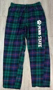 Old Navy Men’s Penn State Pajama Pant Sleep PJs Blue Green Red Plaid Size Large - Picture 1 of 10