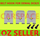 3 Driver Belt Hooks Screws For Dewalt 18V Battery Drill Dc825 Dc841 Dc823 Dcf826