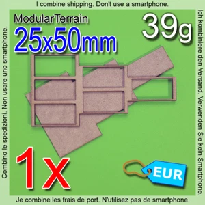 1x MDF Movement Tray Lance Formation 6 25x50 Cavalry Bases Warhammer Old World - Imagen 1 de 4