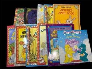 Marc Brown Arthur Book Lot of 10 Plus Care Bears Paperback and Hardcover Books - Picture 1 of 16