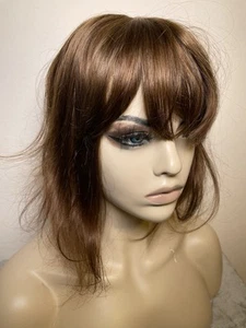 12” Human Hair Topper | Light Brown | Silk Top 5x6 | Realistic Scalp Look - Picture 1 of 8