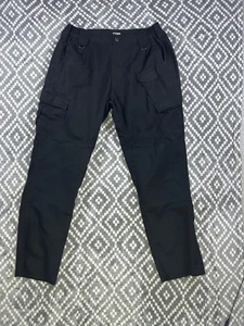 CQR Pants Mens 34X32 Black Double Knee Tactical Utility Outdoor Hiking Camping - Picture 1 of 9