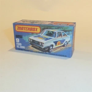 Matchbox Lesney Superfast  9 f Ford Escort RS.2000 K Style Repro Box - Picture 1 of 4