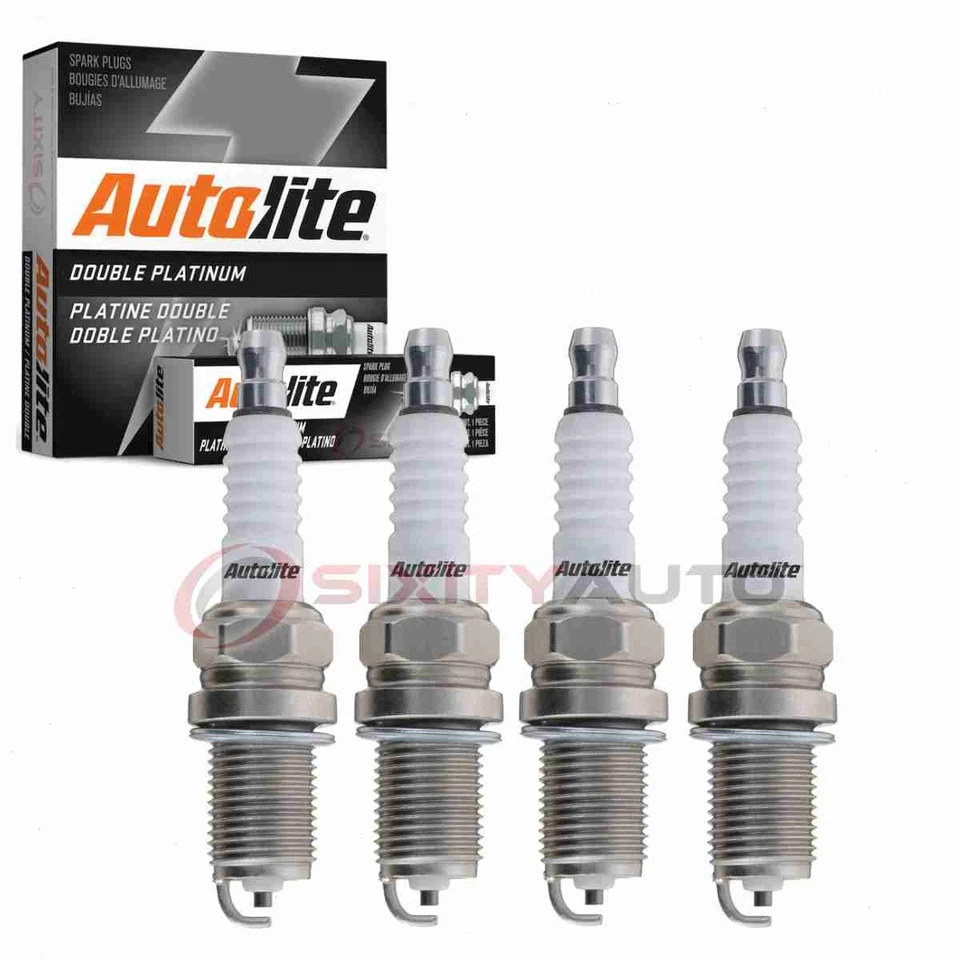 4 pc Autolite Double Platinum Spark Plugs for 2006-2008 Suzuki Reno Ignition fu - Image 1 of 4