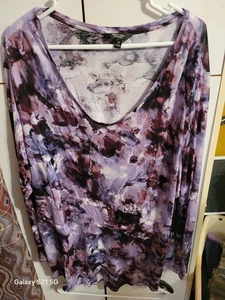 Womens Purple 2xl Simply Vera Blouse - Picture 1 of 3