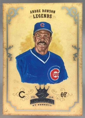 Andre Dawson 2004 Donruss Diamond Kings Legend Silver /50 #165 Cubs - Image 1 of 4