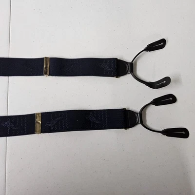 De colección Alemania Tirantes Extremos de Cuero Botón Mosca Tirantes Ropa de Hombre Foto 1 de 4