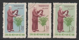 1970 Việt Cộng National Liberation Front Hồ Chí Minh Sc # 23-24 & 26 Cto NH - Bild 1 von 1