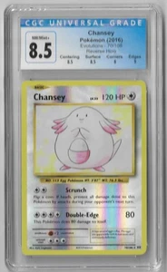 Pokemon Chansey 70/108 Holo Evoluciones Inversas CGC CASI NUEVO Como Nuevo 8.5 Subgrados Calificados - Imagen 1 de 2