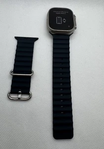 Apple Watch Ultra 49mm Titanium Case with Midnight Ocean Band, One Size - Zdjęcie 1 z 5