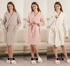 ComfyLuxe Solid Color Robe - Picture 1 of 19