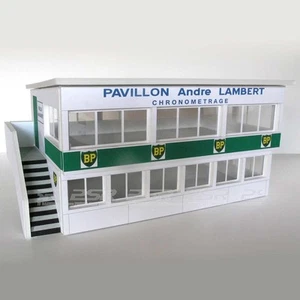 Greenhills Slot Car Building Reims Press Box Kit 1:43 Scale - Brand New - MACC28 - Picture 1 of 2