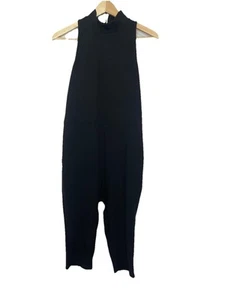 Wild Fable Butterbliss Damen großer hochgeschlossener schwarzer Einteiler BodySuit Elasthan - Bild 1 von 6