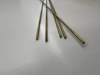 C360 — 3/32 дюйма x 11 дюймов, пять латунных стержней, круглая булавка, приклад для изготовления поворотных ножей - Изображение 1 из 3