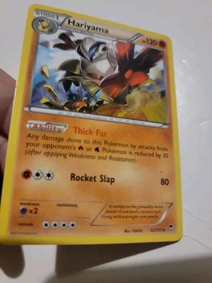 Hariyama - 52/111 Furious Fists Rare Pokemon Card - Image 1 of 2