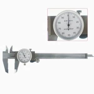 6" DIAL CALIPER CARBON STEEL SHOCKPROOF .001" OF ONE INCH - Picture 1 of 6