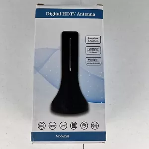 Antena HDTV 2019 versión de actualización antena digital portátil HDTV 60-120 millas - V8 - Imagen 1 de 3