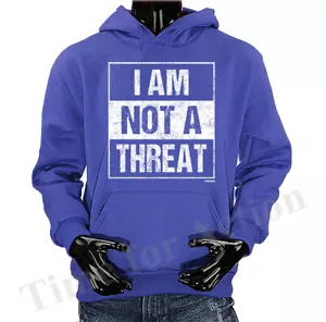 Ich bin keine Bedrohung Lustiger Witz Humor Humorvoll Grafik Hoodie - Bild 1 von 9
