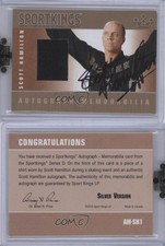 2010 Sportkings Series D Auto Memorabilia Silver Scott Hamilton #AM-SH1 Auto
