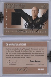 2010 Sportkings Series D Auto Memorabilia Silver Scott Hamilton #AM-SH1 Auto