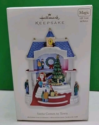2011 Hallmark волшебное украшение - Санта приходит в город - свет, звук и движение. - Изображение 1 из 2