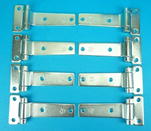 8 x Bisagra de puerta de acero galvanizado hoja plana para remolques y caja para caballos #FB7110ZP - Imagen 1 de 2
