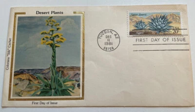 Postal Misc Desert Plants 1st Day of Issue; airmail; Nassau Tavern Postcard - Image 1 of 4