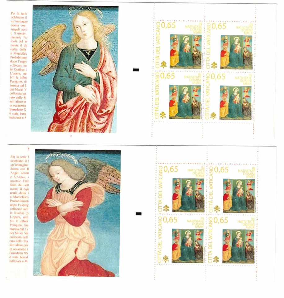 S41889 Vatican MNH 2009 Natale Booklet 2v - Image 1 of 1