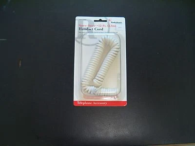 RadioShack 279-471 Space-Saver 12 Ft. Handset Cord - White - Image 1 of 2
