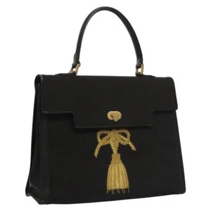 Fendi Handtasche Canvas gold schwarz authentisch KD511 - Bild 1 von 24