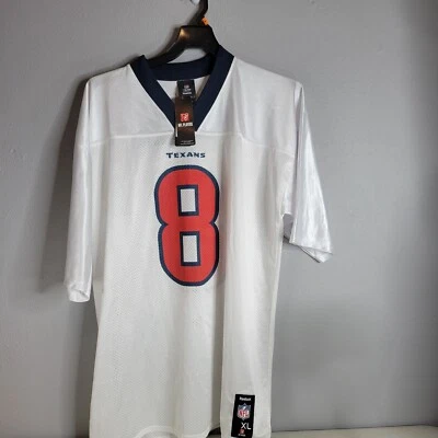 Camiseta Matt Schaub Reebok Texans #8 para hombre XL blanca NFL NUEVA CON ETIQUETAS equipo para aficionados al fútbol americano Foto 1 de 4